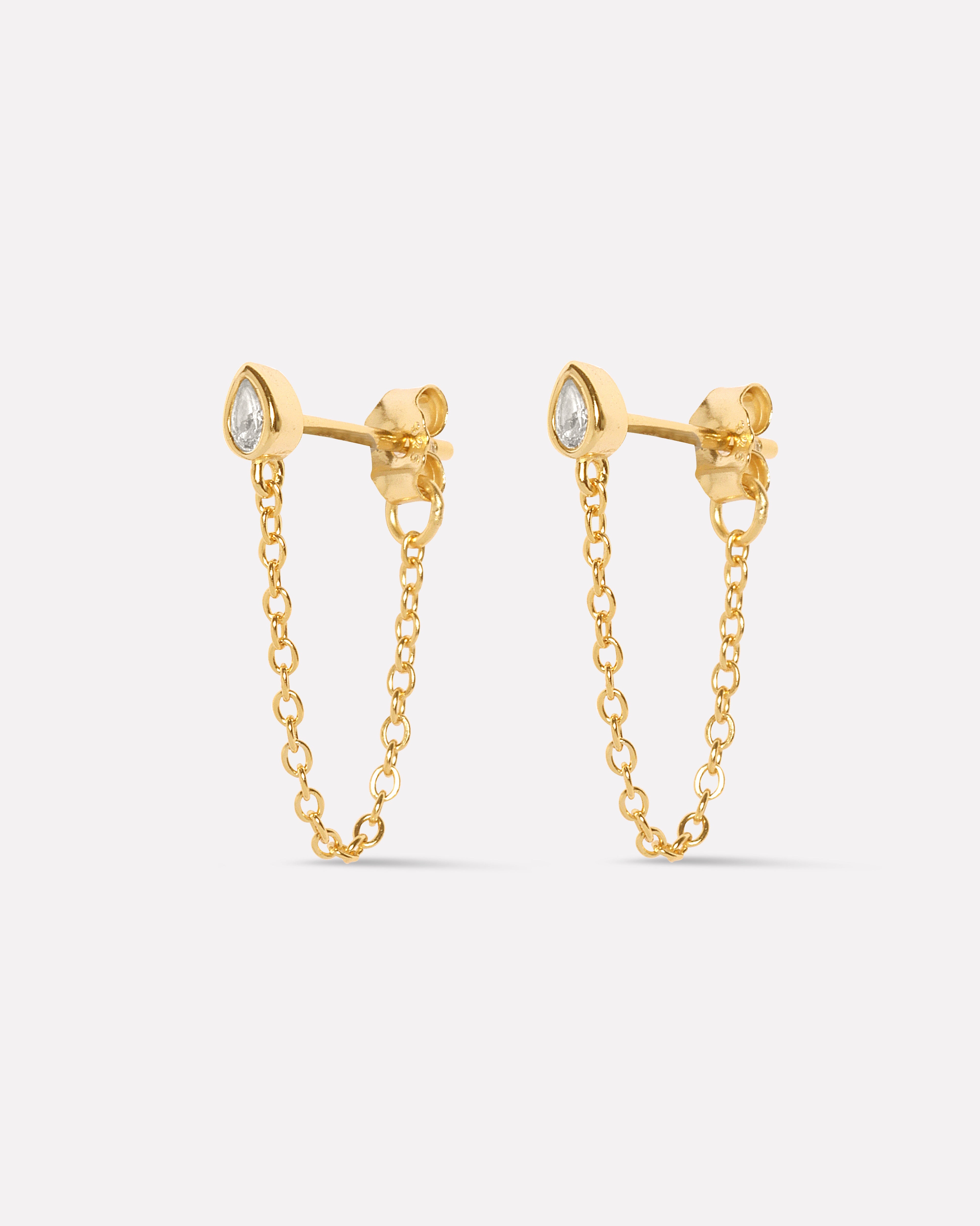 Venetia Chain Drop Earrings
