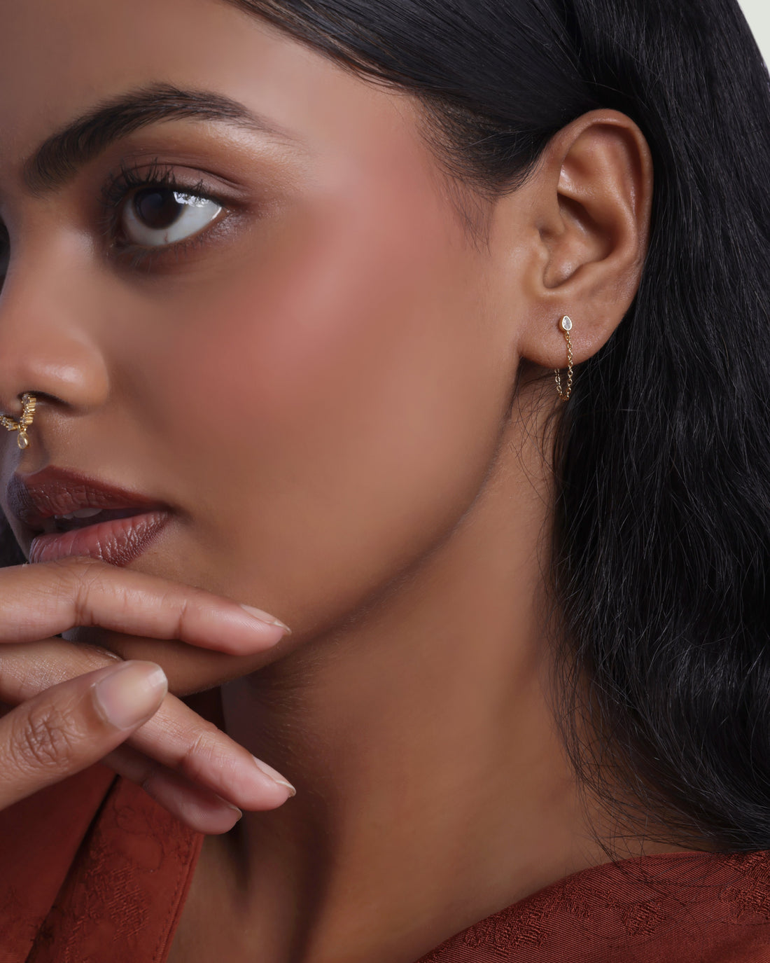 Venetia Chain Drop Earrings