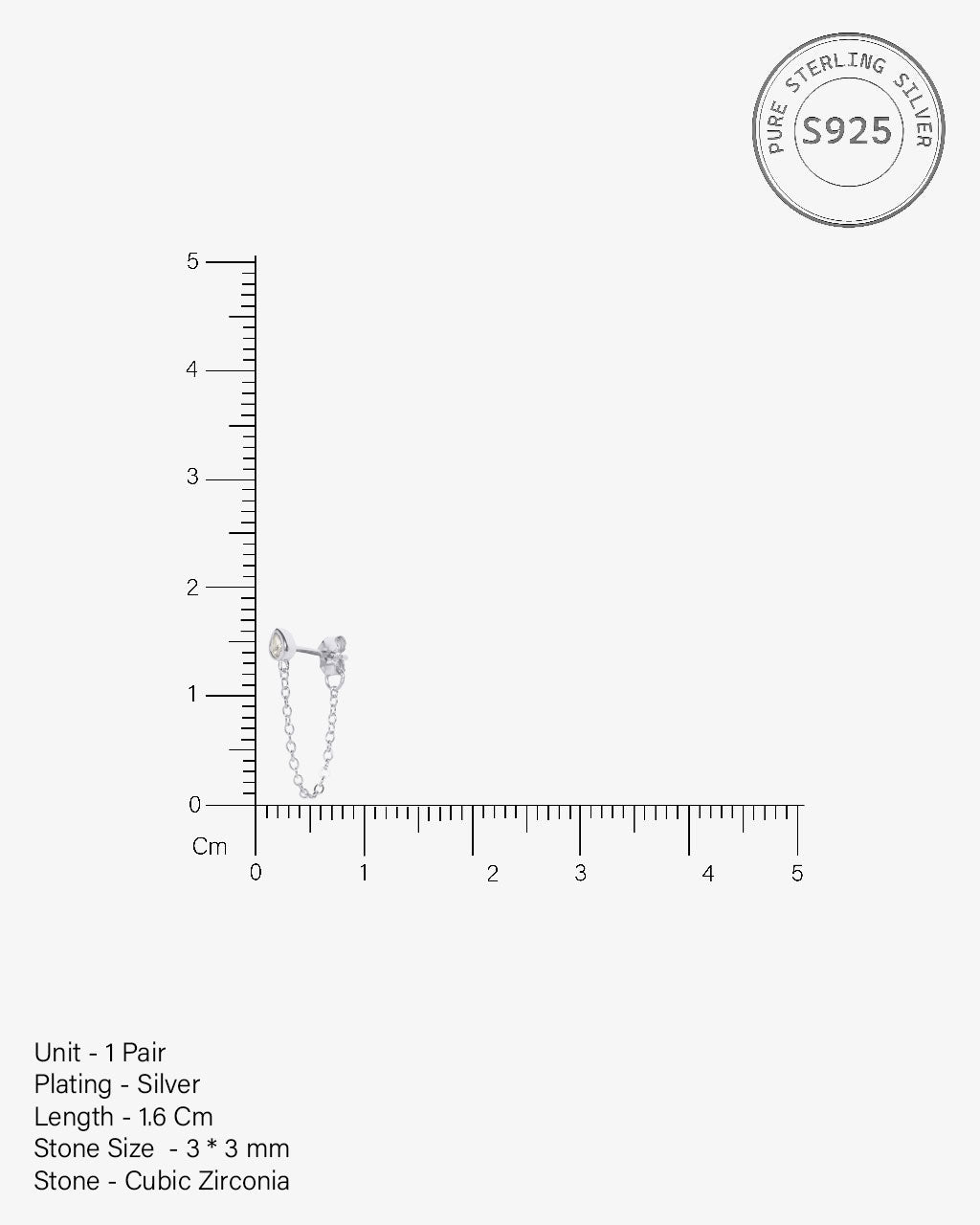 Venetia Chain Drop Earrings