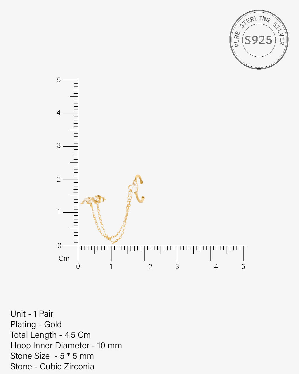 Victoria Chain Connector Earrings