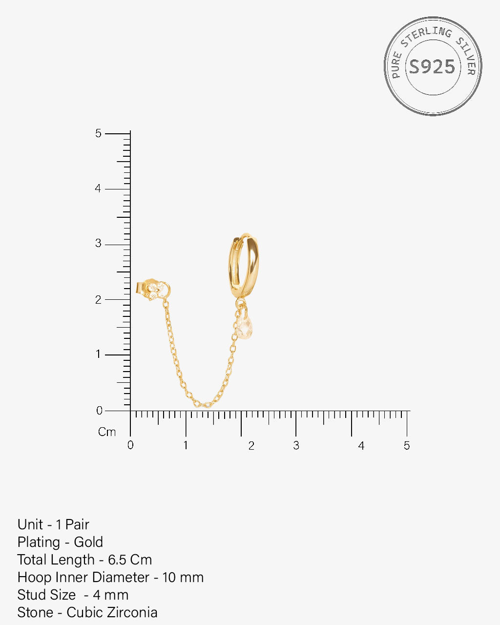 Estelle Chain Connector Earrings