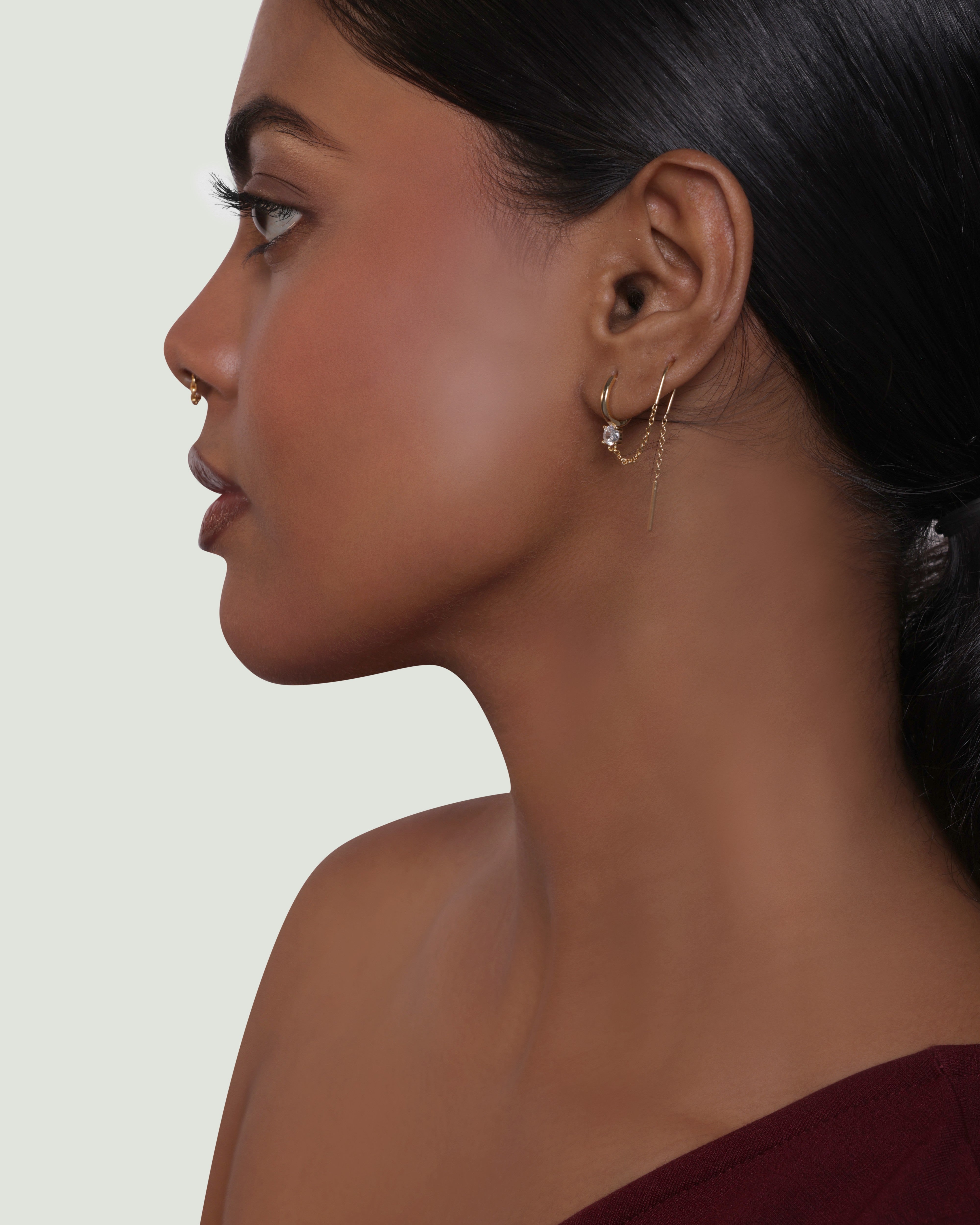 Chashni Sui Dhaga Chain Connector Earrings