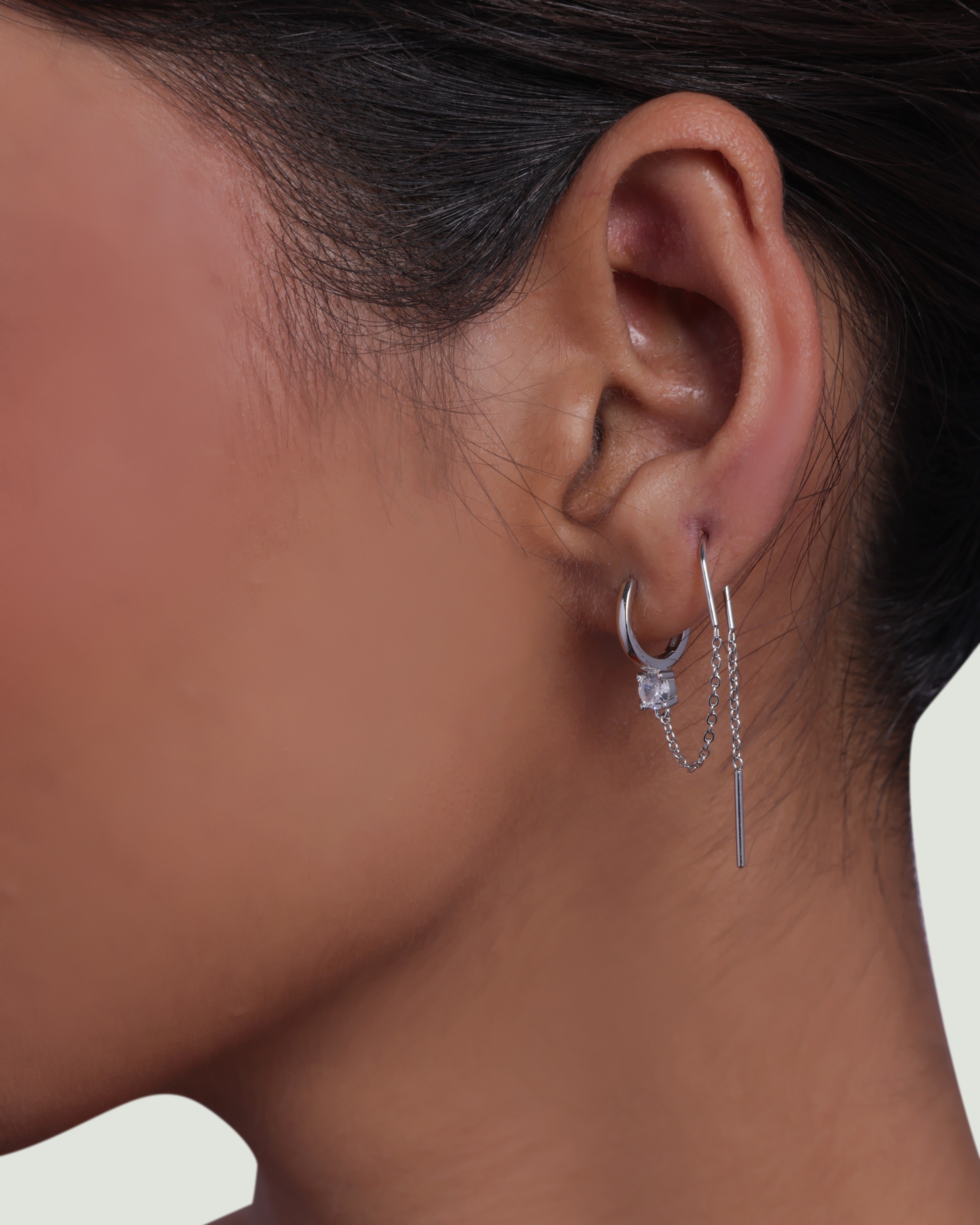 Chashni Sui Dhaga Chain Connector Earrings