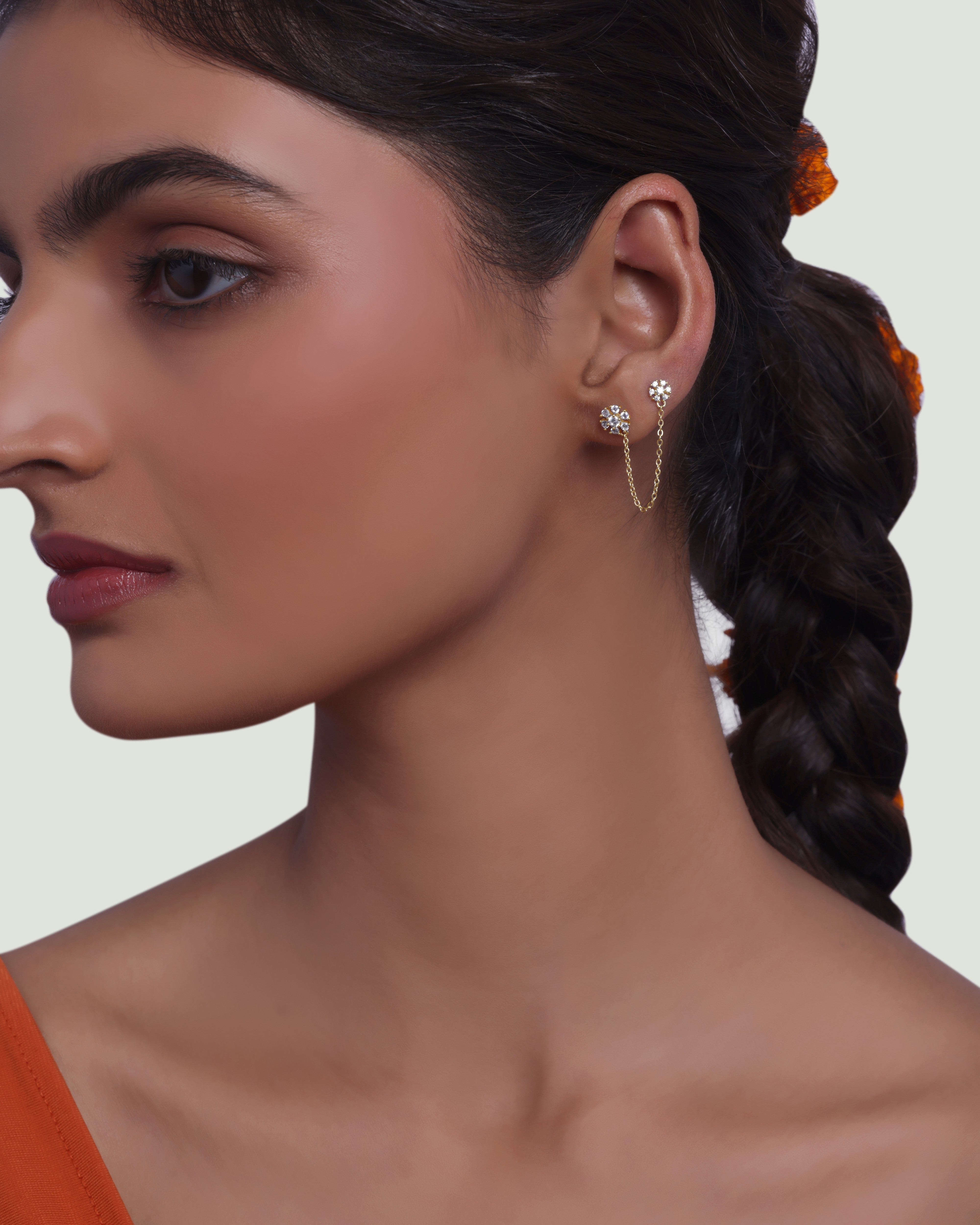 Marcella Chain Connector Earrings