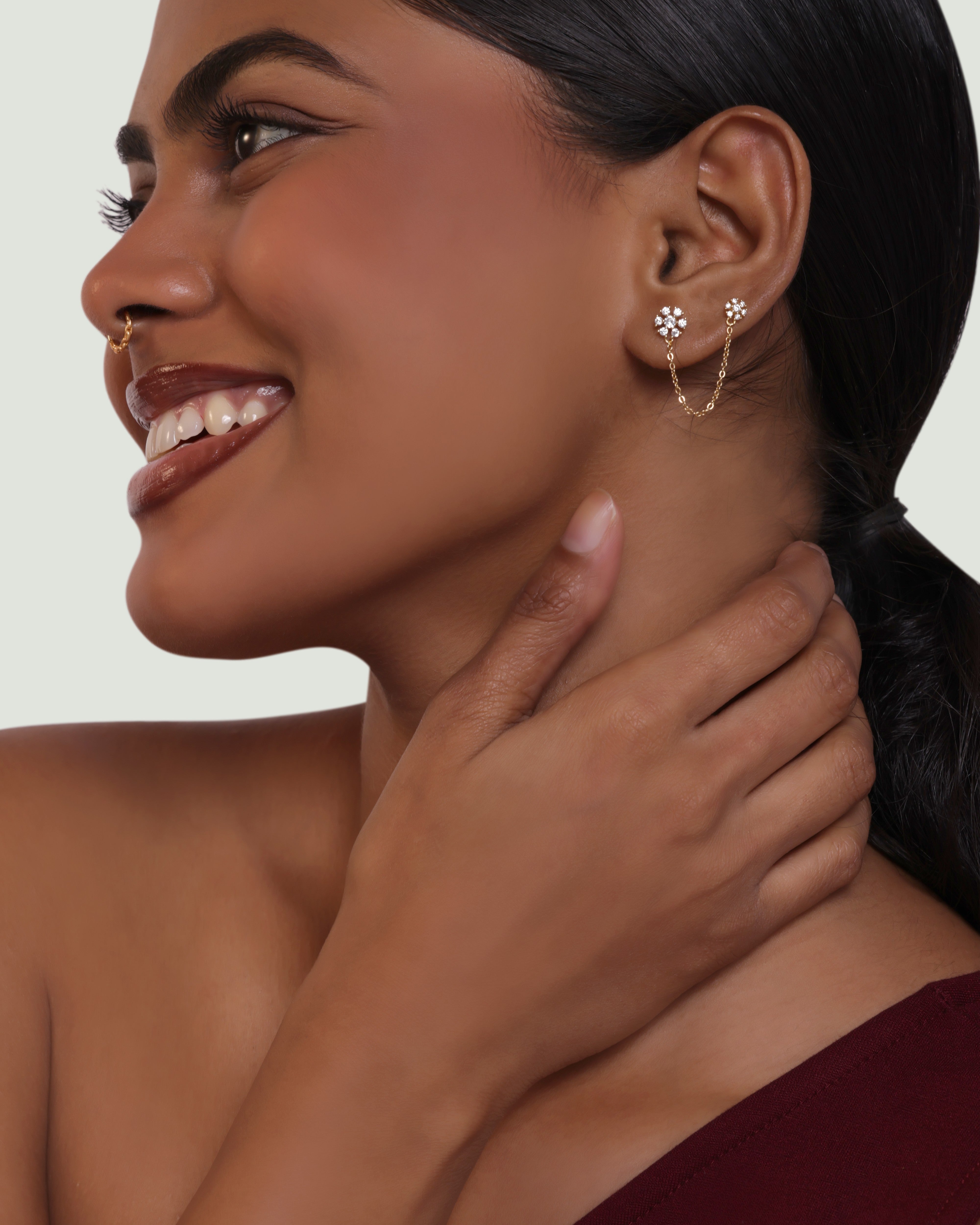 Marcella Chain Connector Earrings