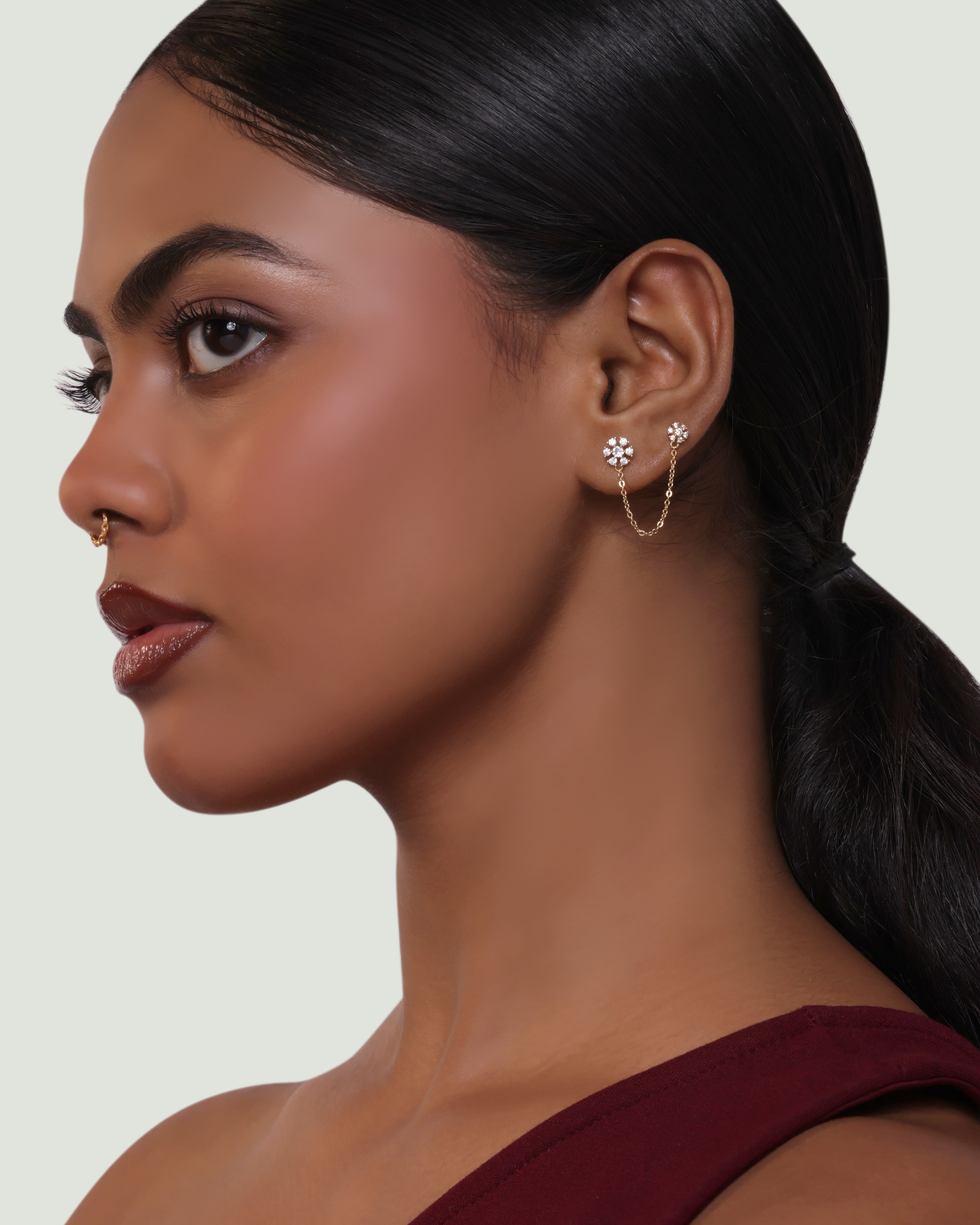 Marcella Chain Connector Earrings