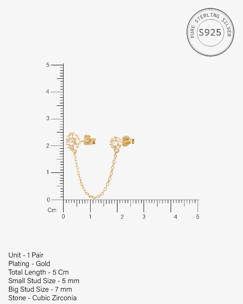 Marcella Chain Connector Earrings