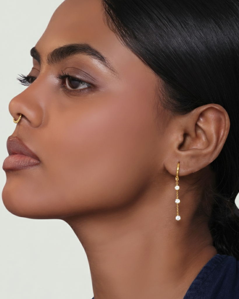 Corisande Chain Connector Earrings