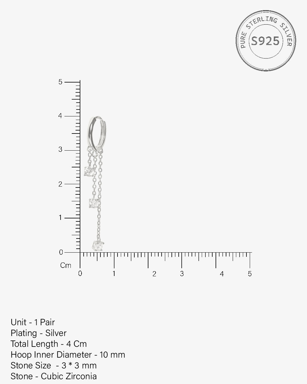 Corisande Chain Connector Earrings