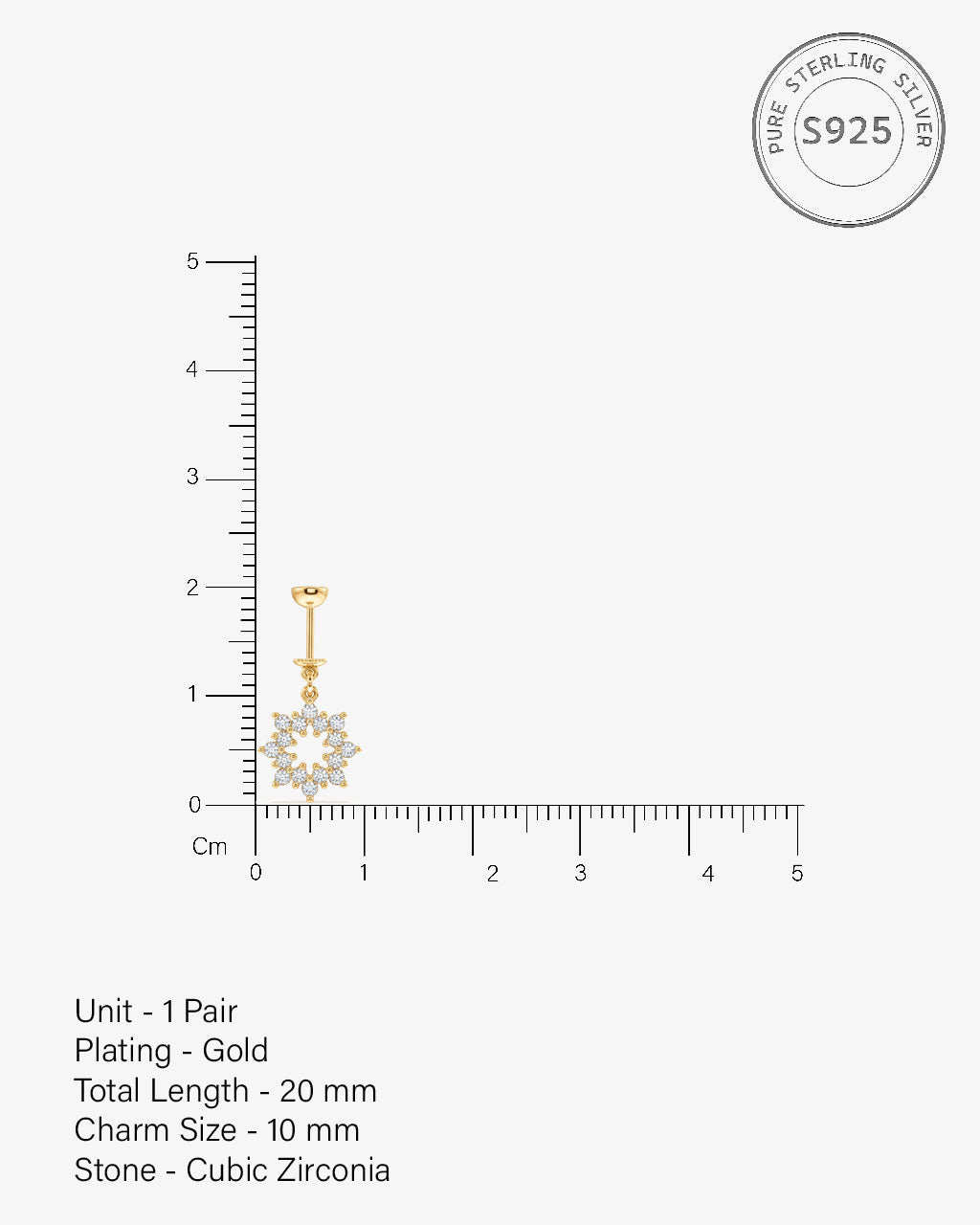 Bubble Burst Zircons Helix Hanging Earrings