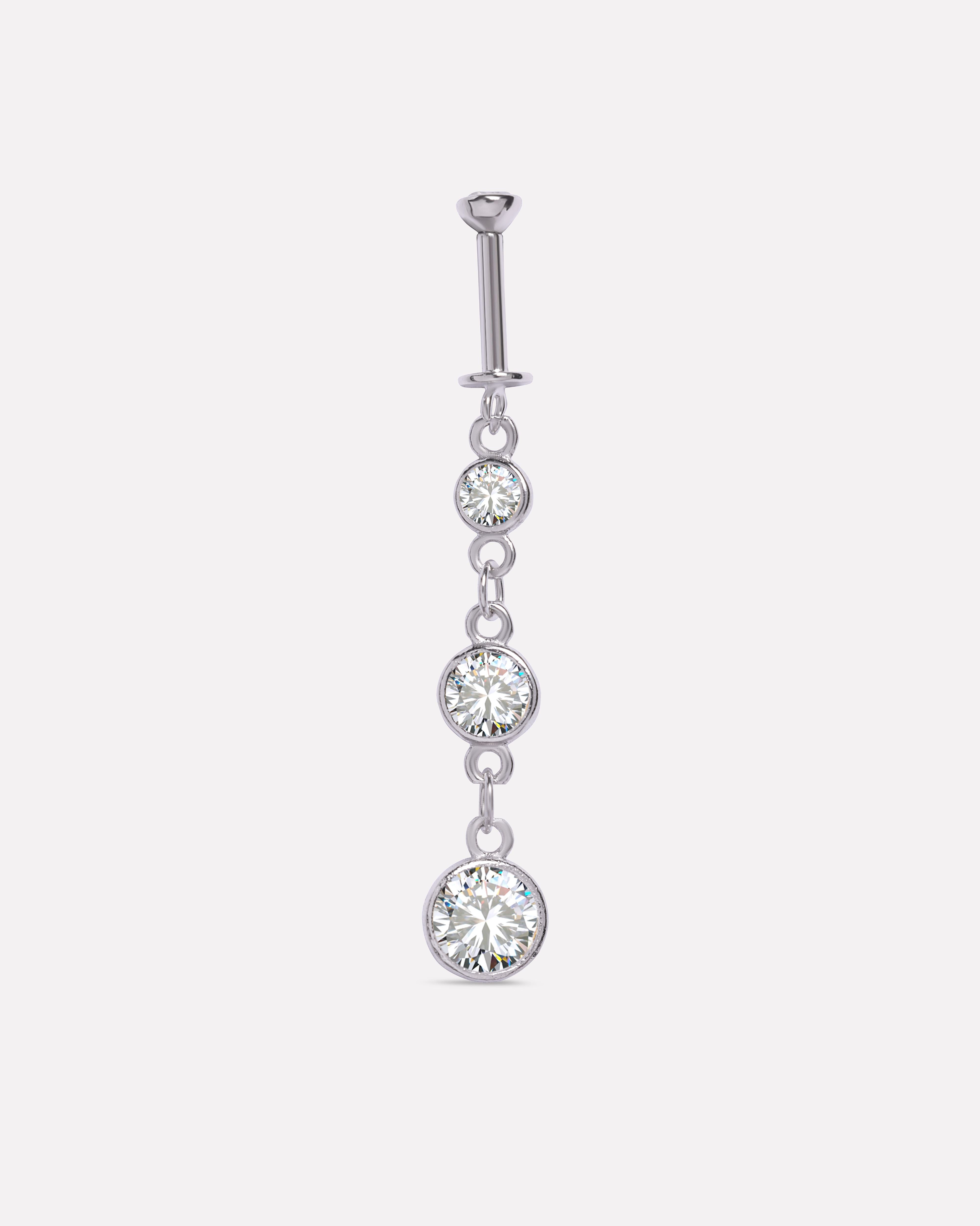 Three Drop Helix Piercings Hanging Earrings