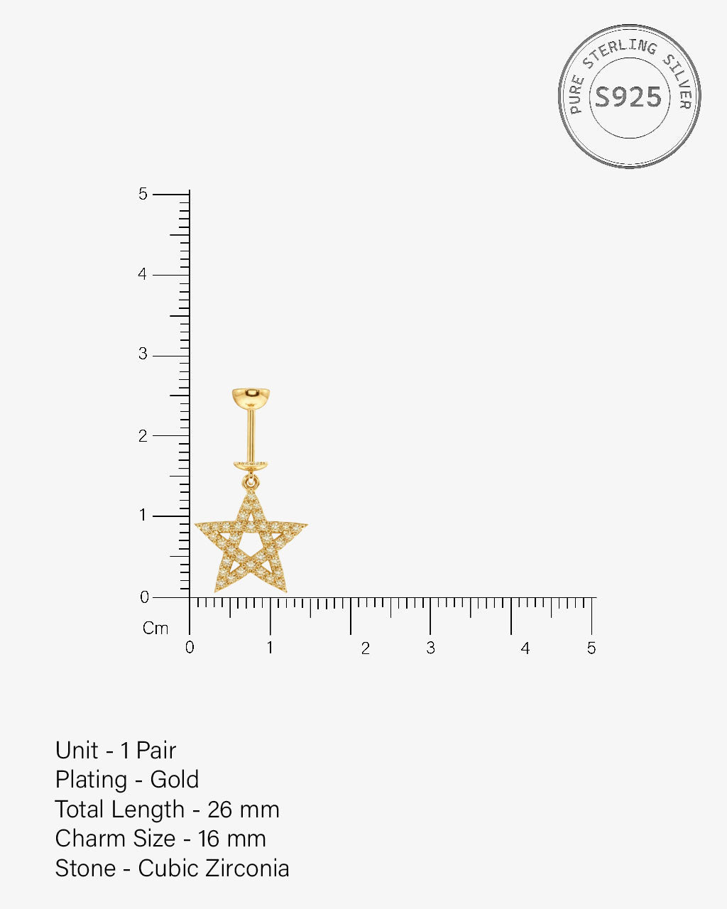 Criss Cross Zircon Star Screw Helix Hanging Earrings