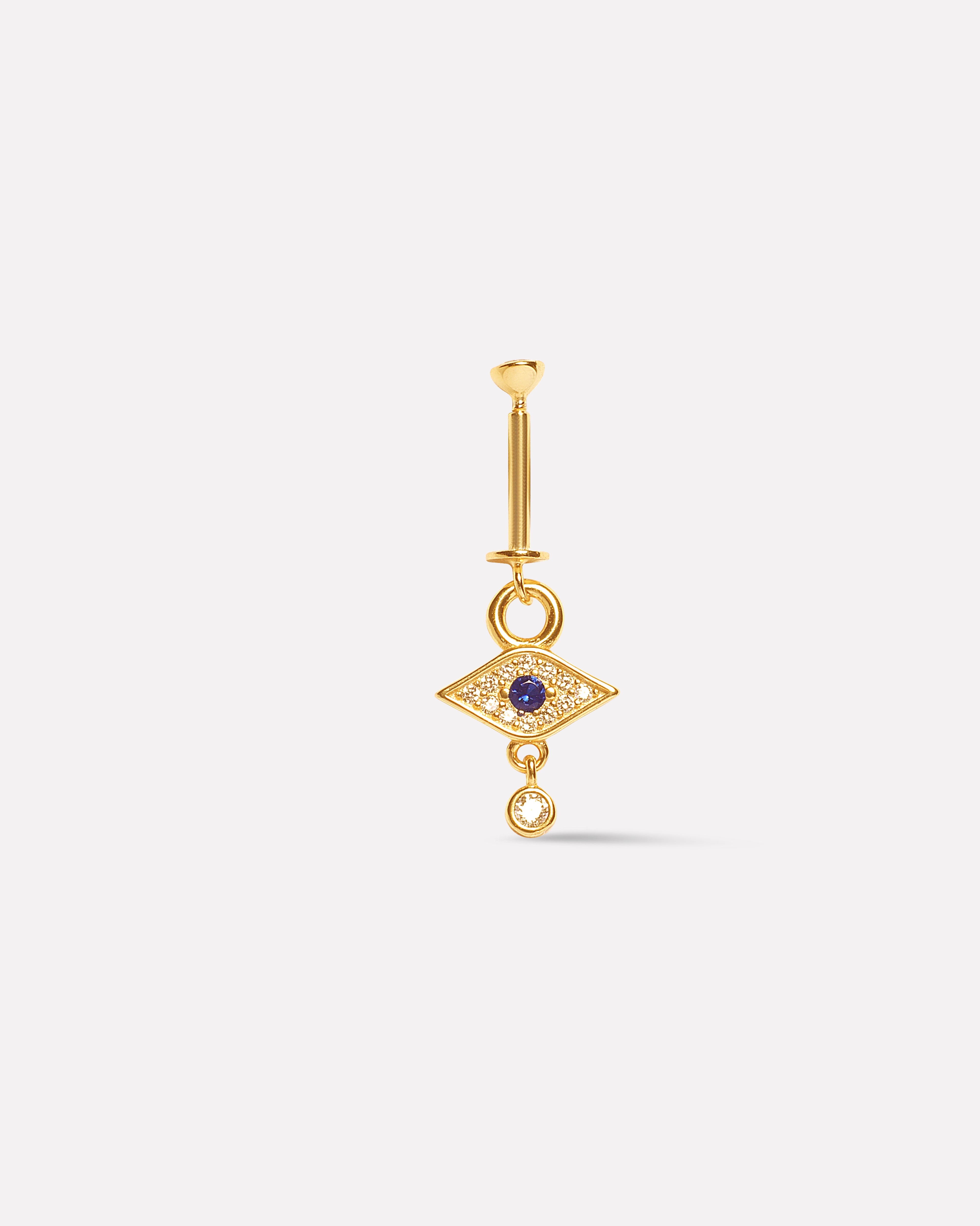 Evil Eye With Drop Helix Piercings Hanging Earrings