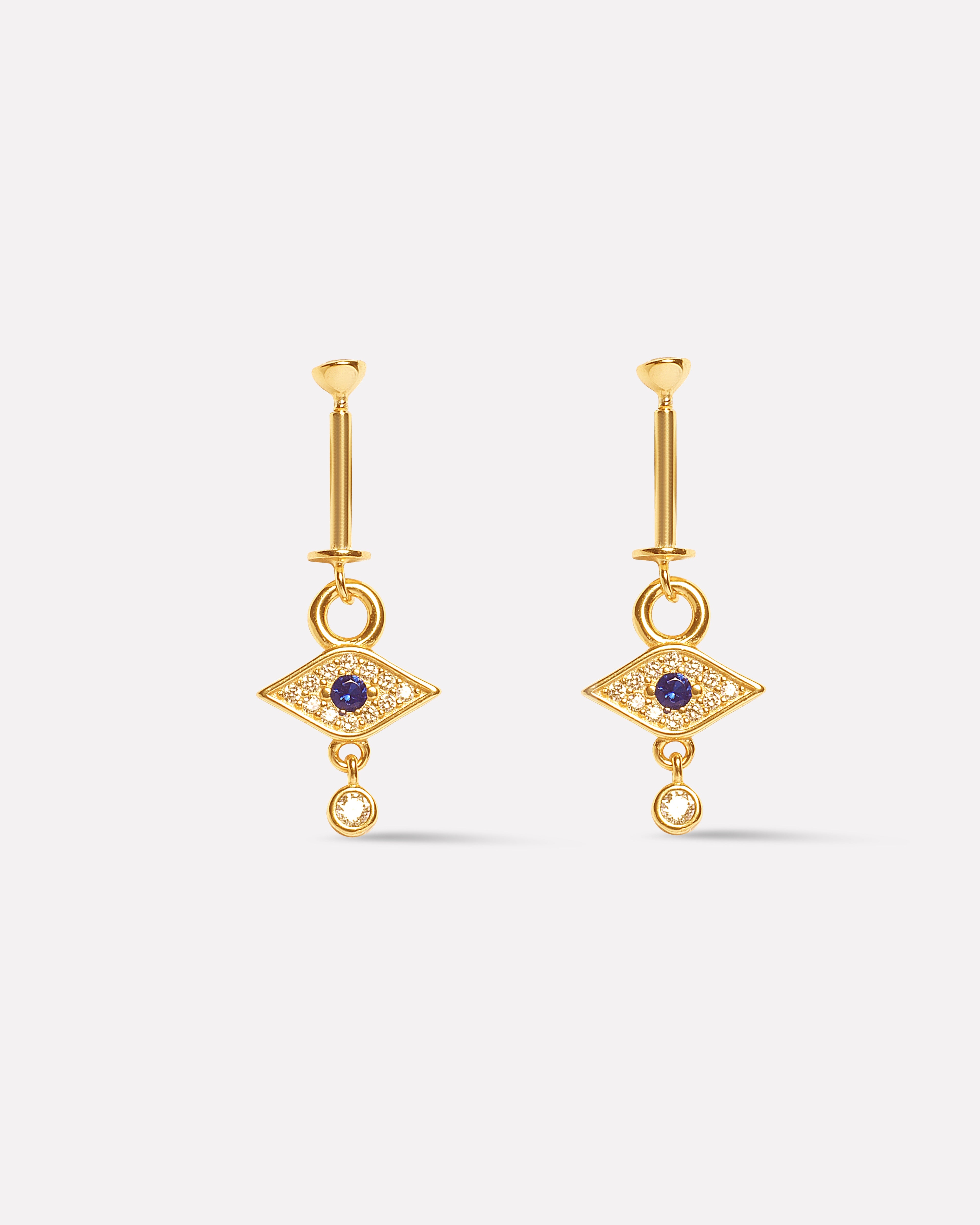 Evil Eye With Drop Helix Piercings Hanging Earrings