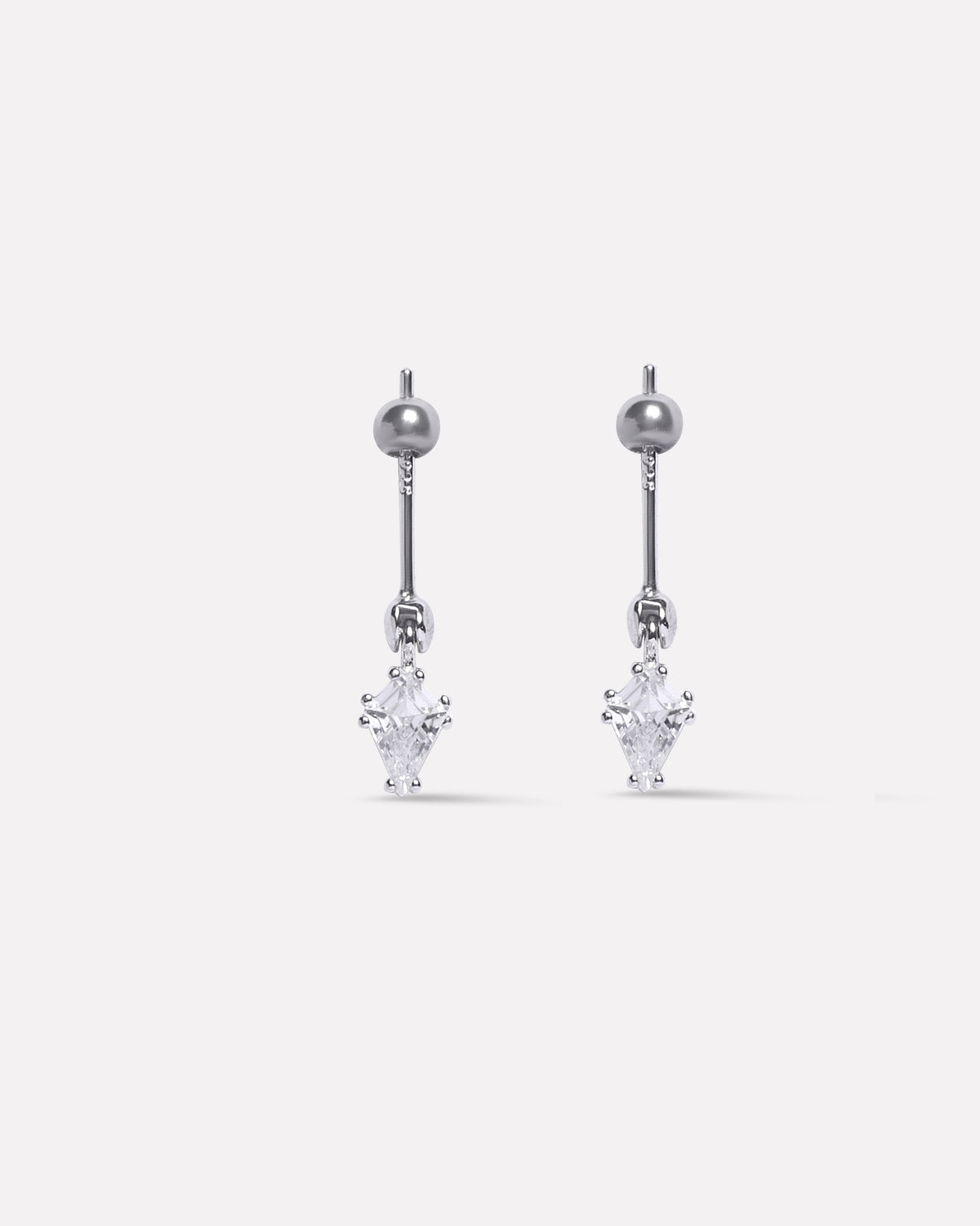 Pendulum Diamond Stone Helix Piercings Hanging Earrings
