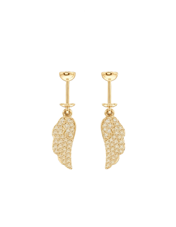 Heavenly Fairy Wings Helix Hanging Earrings