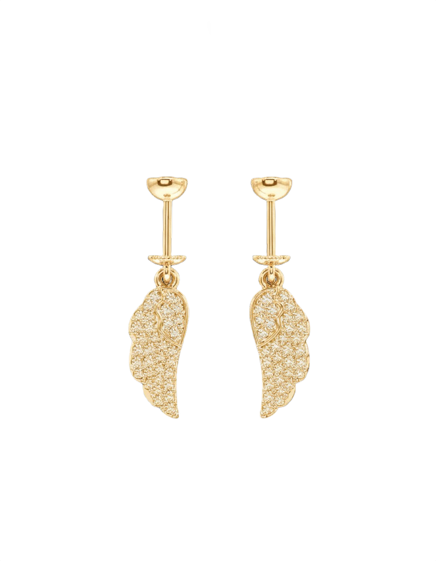 Heavenly Fairy Wings Helix Hanging Earrings