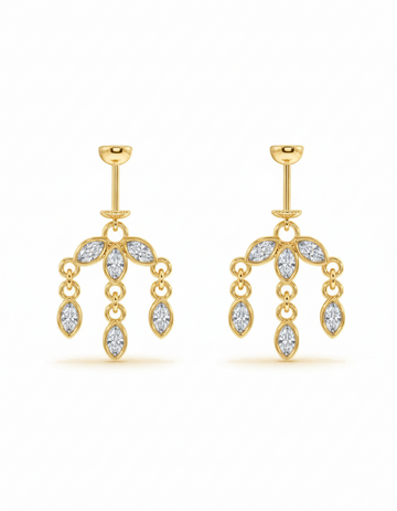 Luxury Raindrops Helix Hanging Earrings