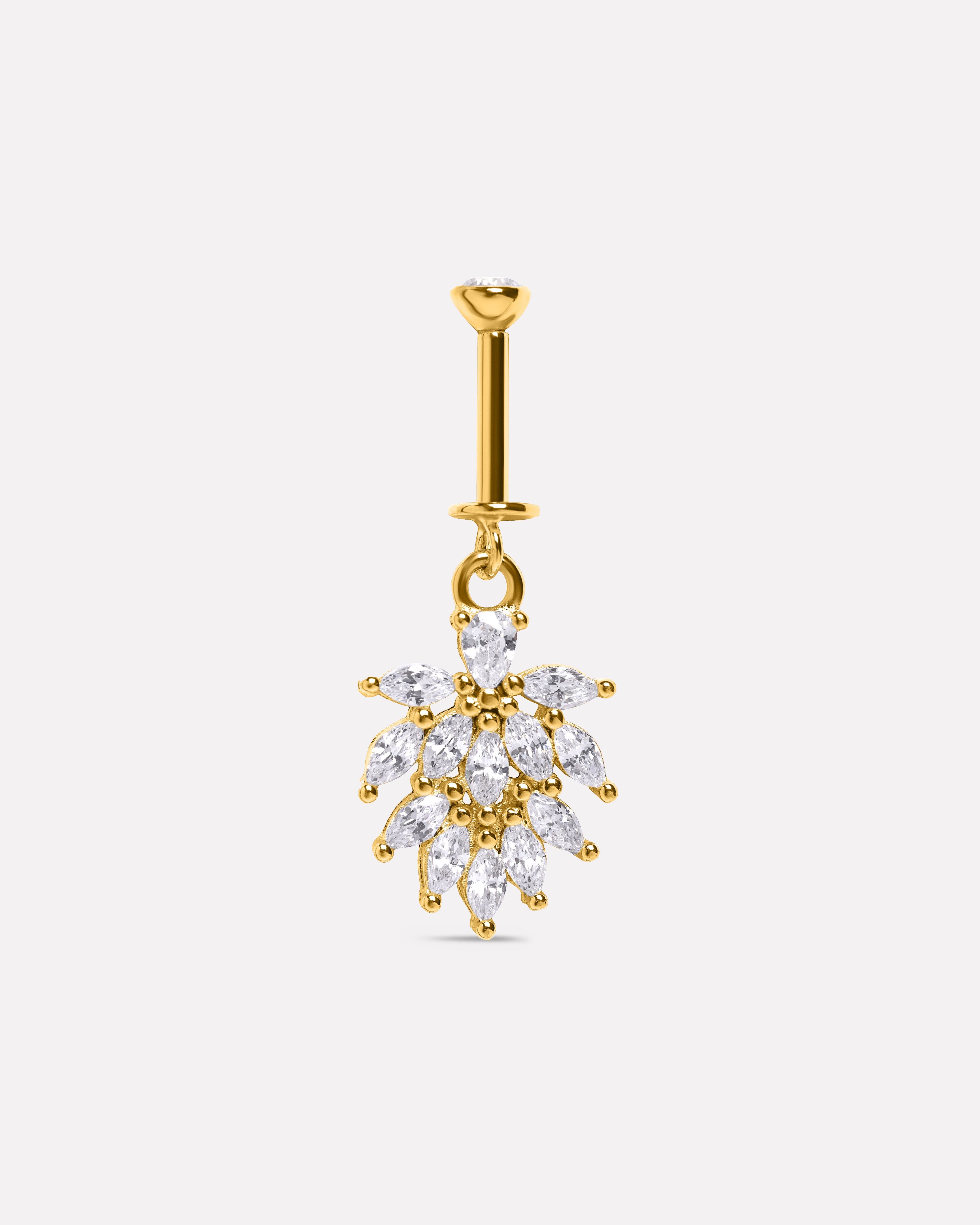 Marquise Flow Helix Hanging Earrings
