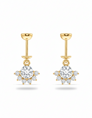 The Dawning Sun Helix Hanging Earrings