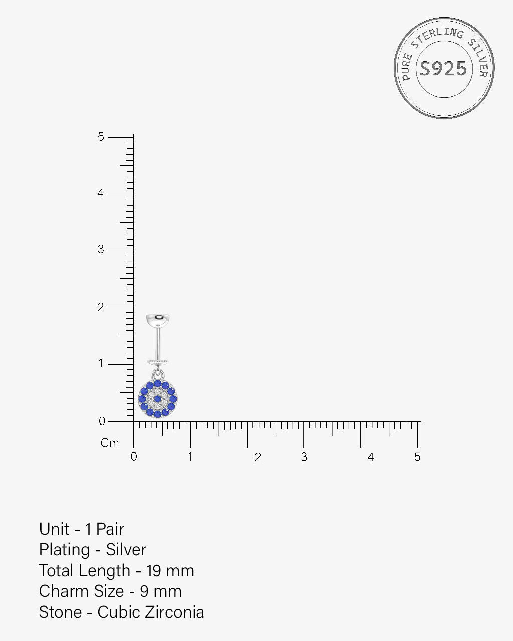 Turkish Leu Stones Hamsa Helix Hanging Earrings