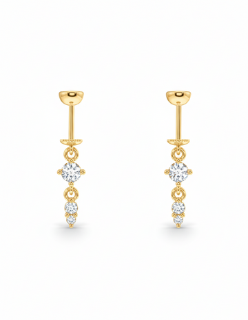 Multi Stone Charm Luxury Stud Earrings