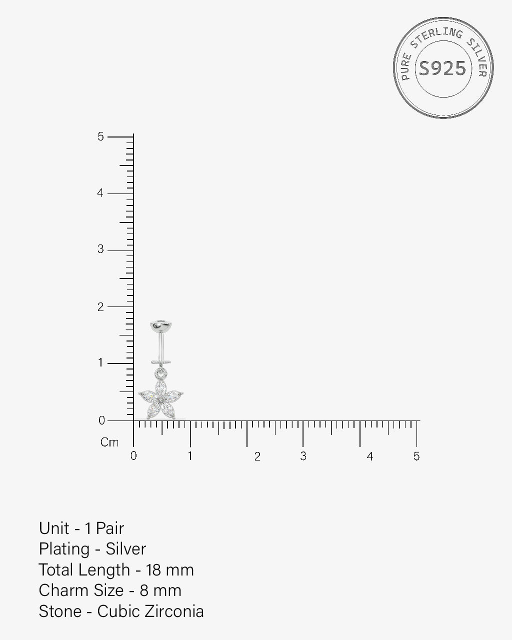 Marquise Starfish Helix Hanging Earrings