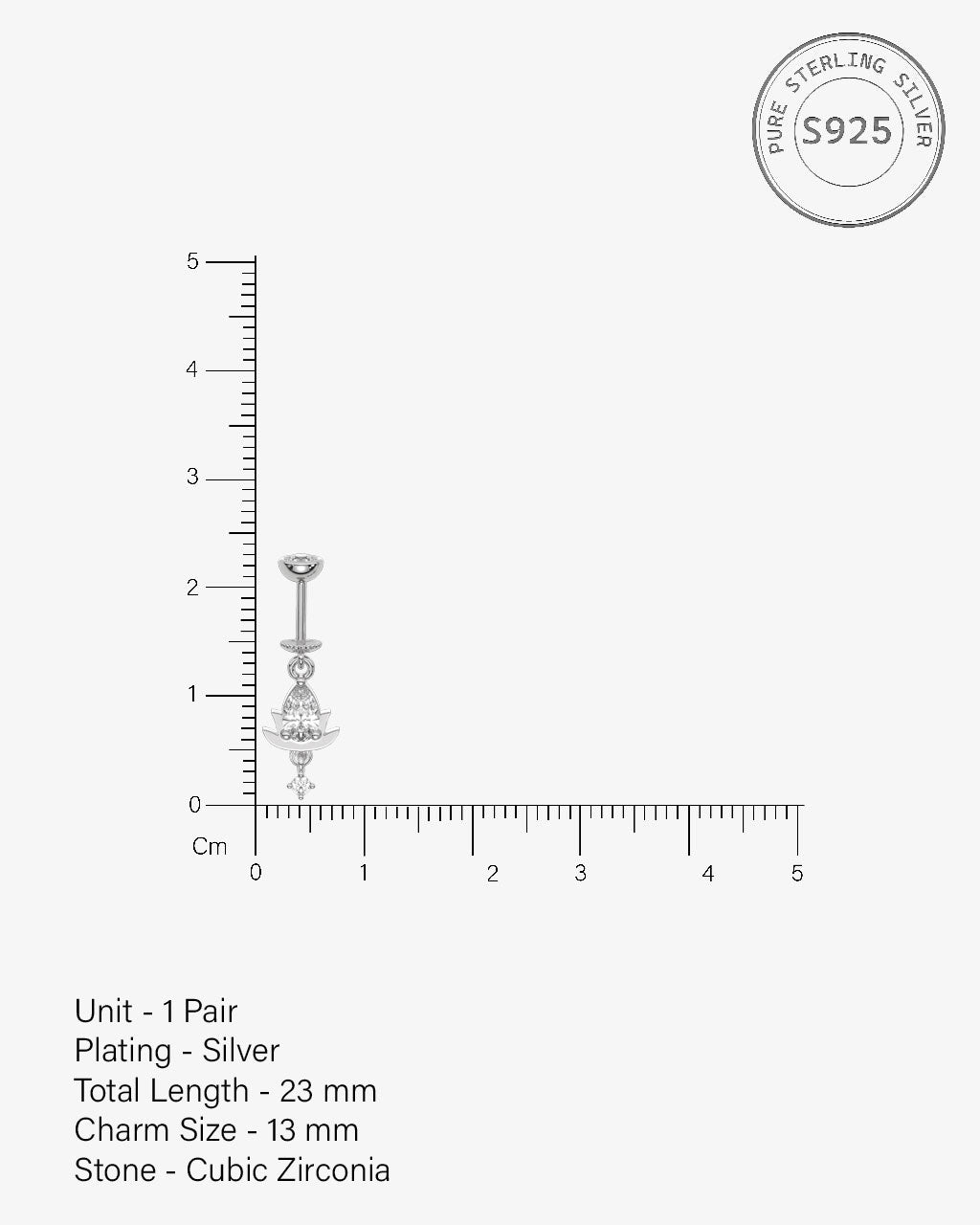 Modern Kamal Helix Hanging Earrings