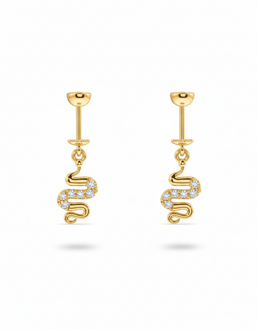 Exclusive Serpent Helix Hanging Earrings