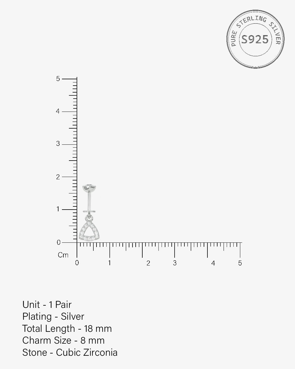 Aura Hollow Helix Hanging Earrings