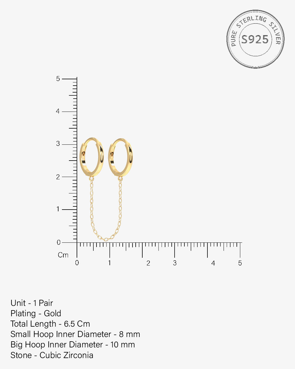 Chain Connector Essential Hoop Chain Earrings