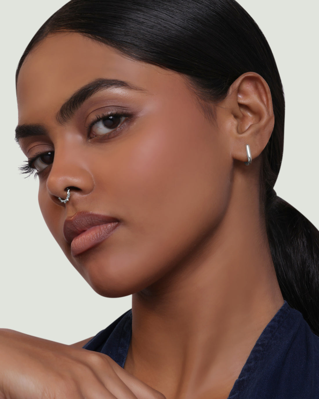 Minimalist U Shape Huggee Hoop Earrings