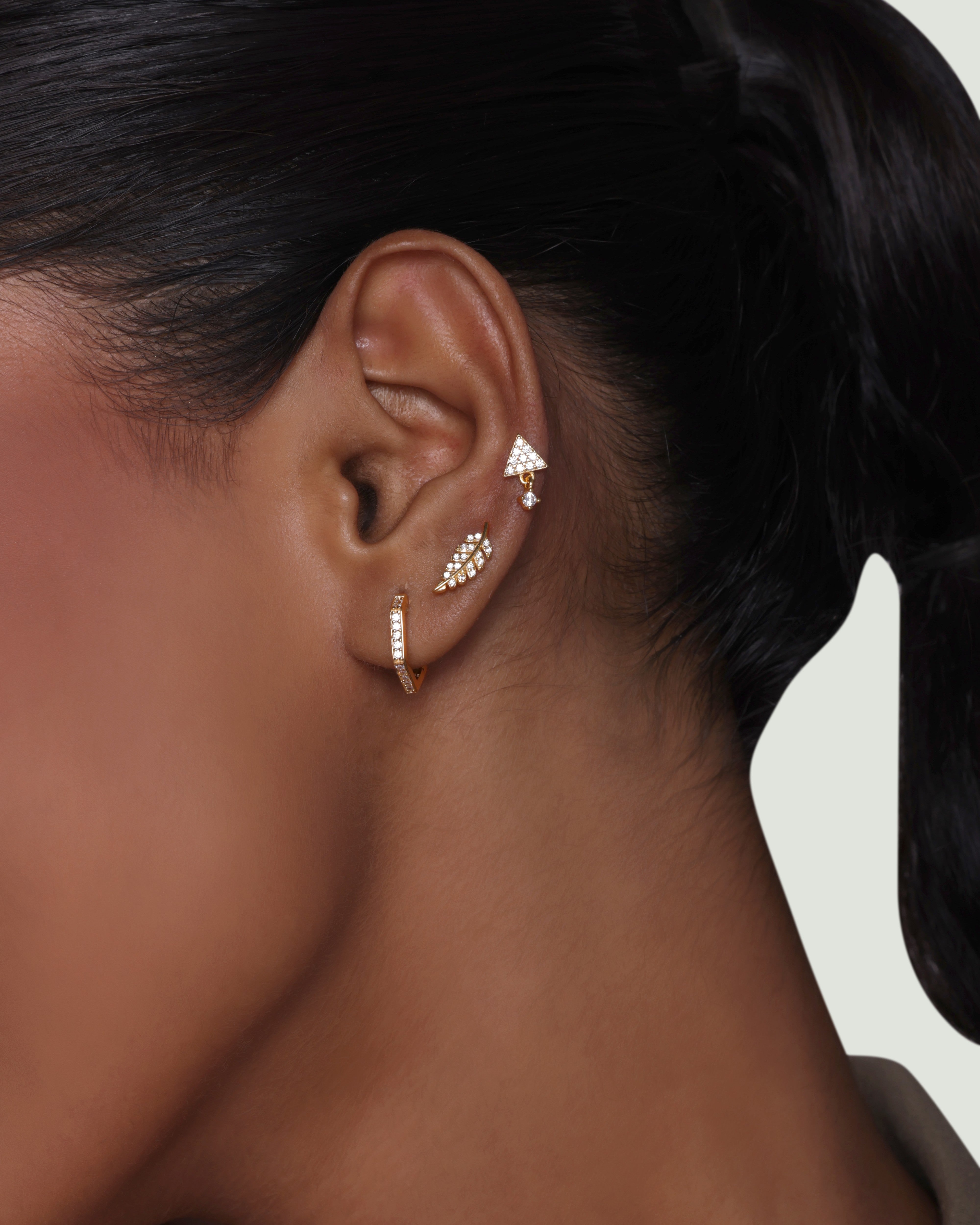 Everyday Pave Huggee Hoop Earrings