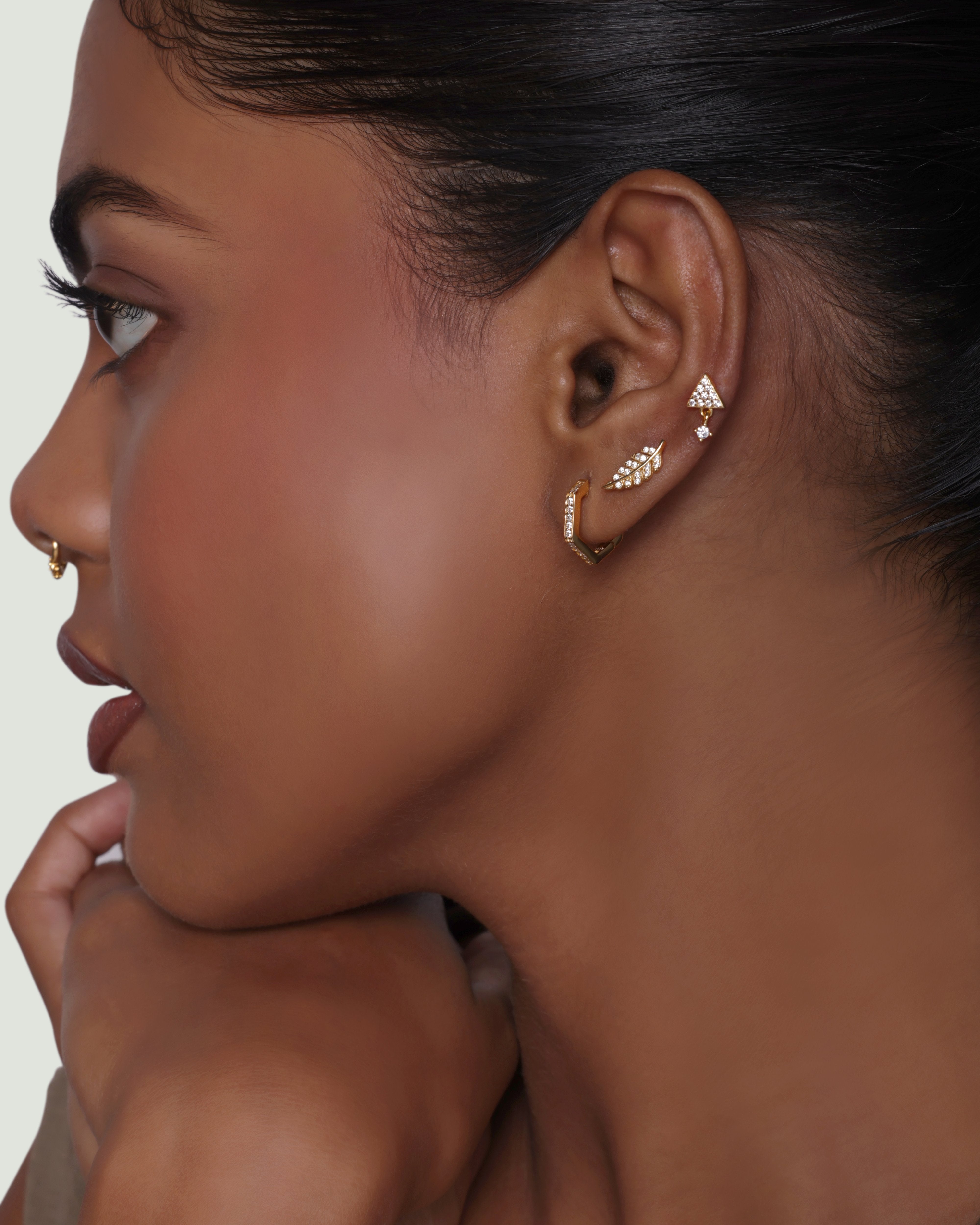 Everyday Pave Huggee Hoop Earrings