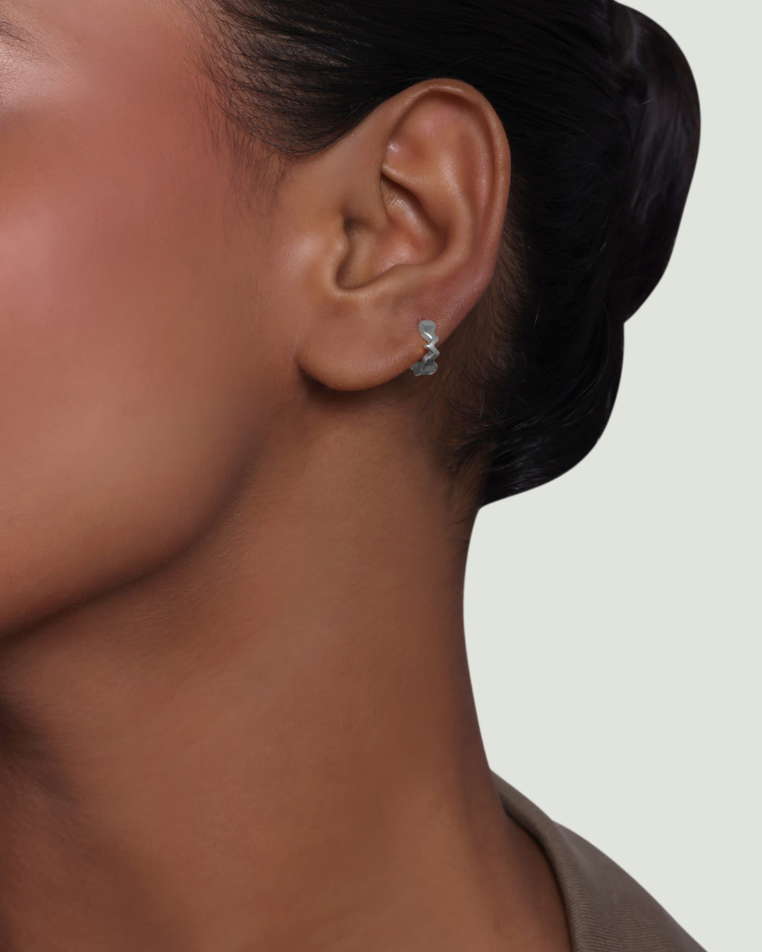 Zigzag Tarang Hoop Earrings