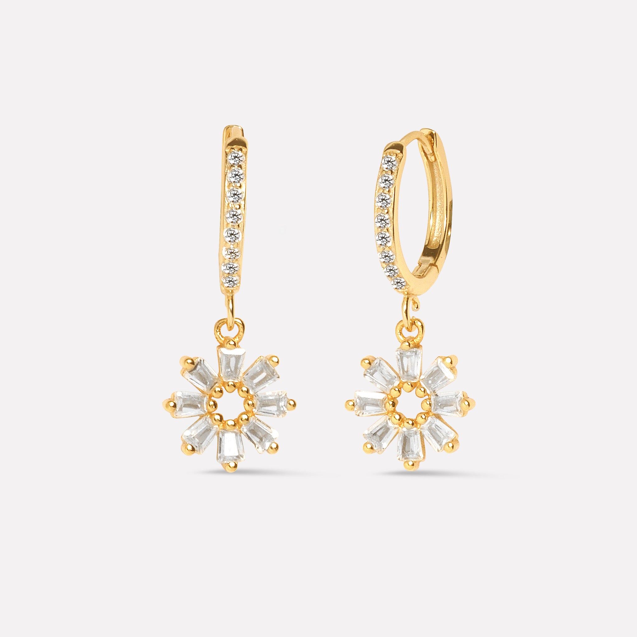 Hollo Flower Hoop Earrings