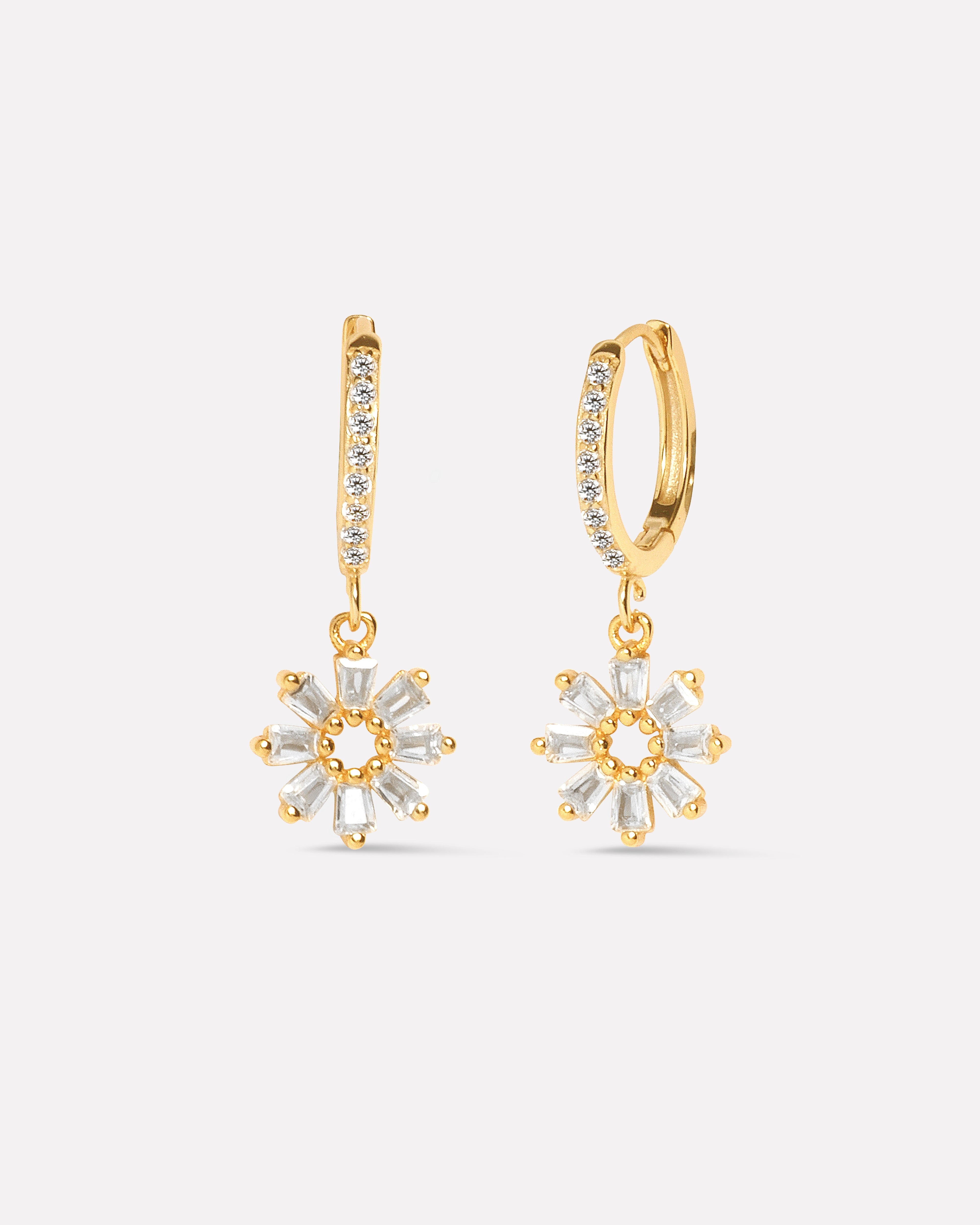 Hollo Flower Hoop Earrings