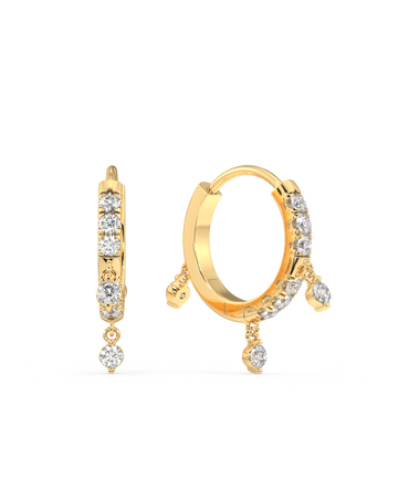 Drop Light Hoop Earrings