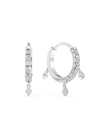 Drop Light Hoop Earrings