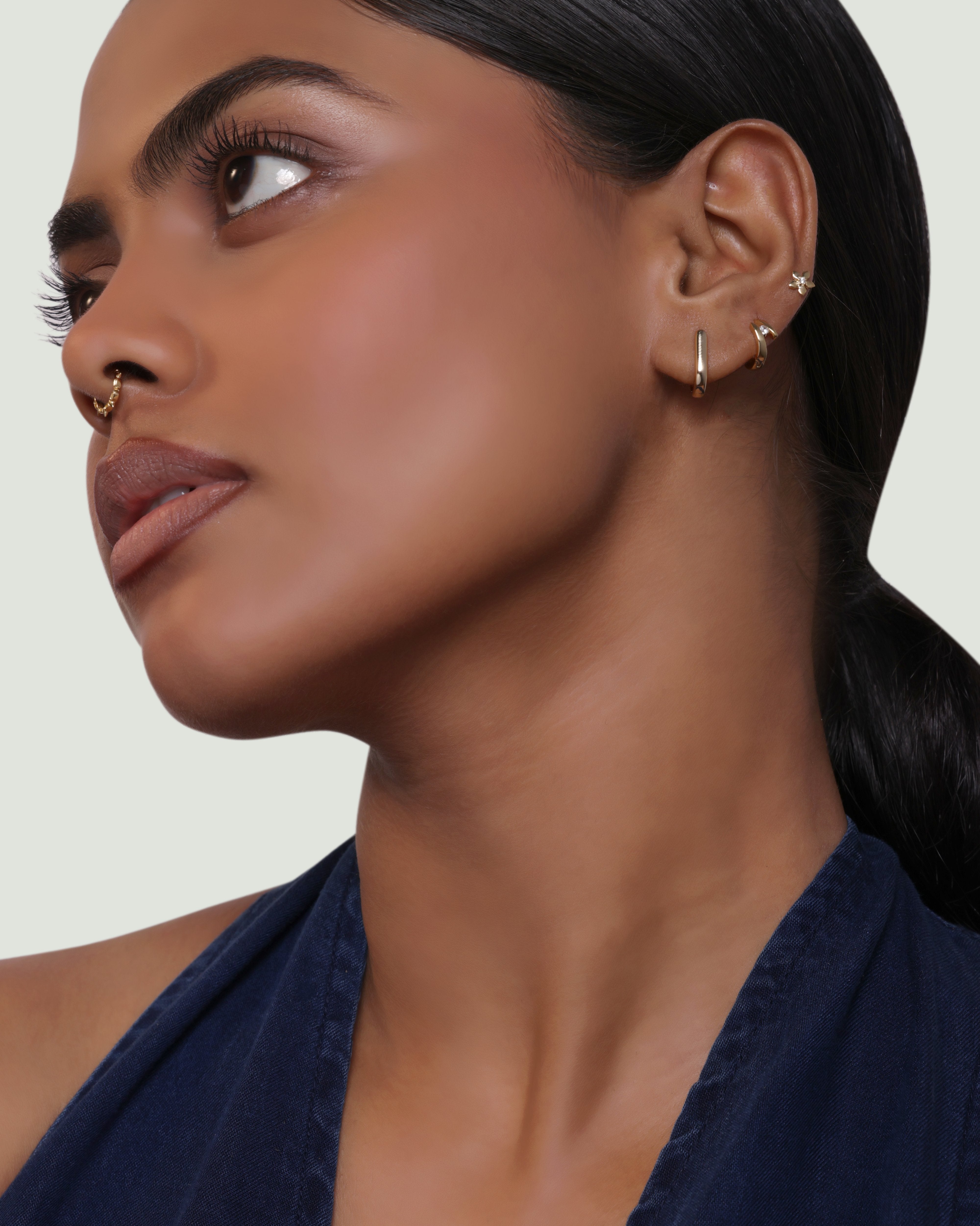 Orbit Zirconia Hoops Earrings
