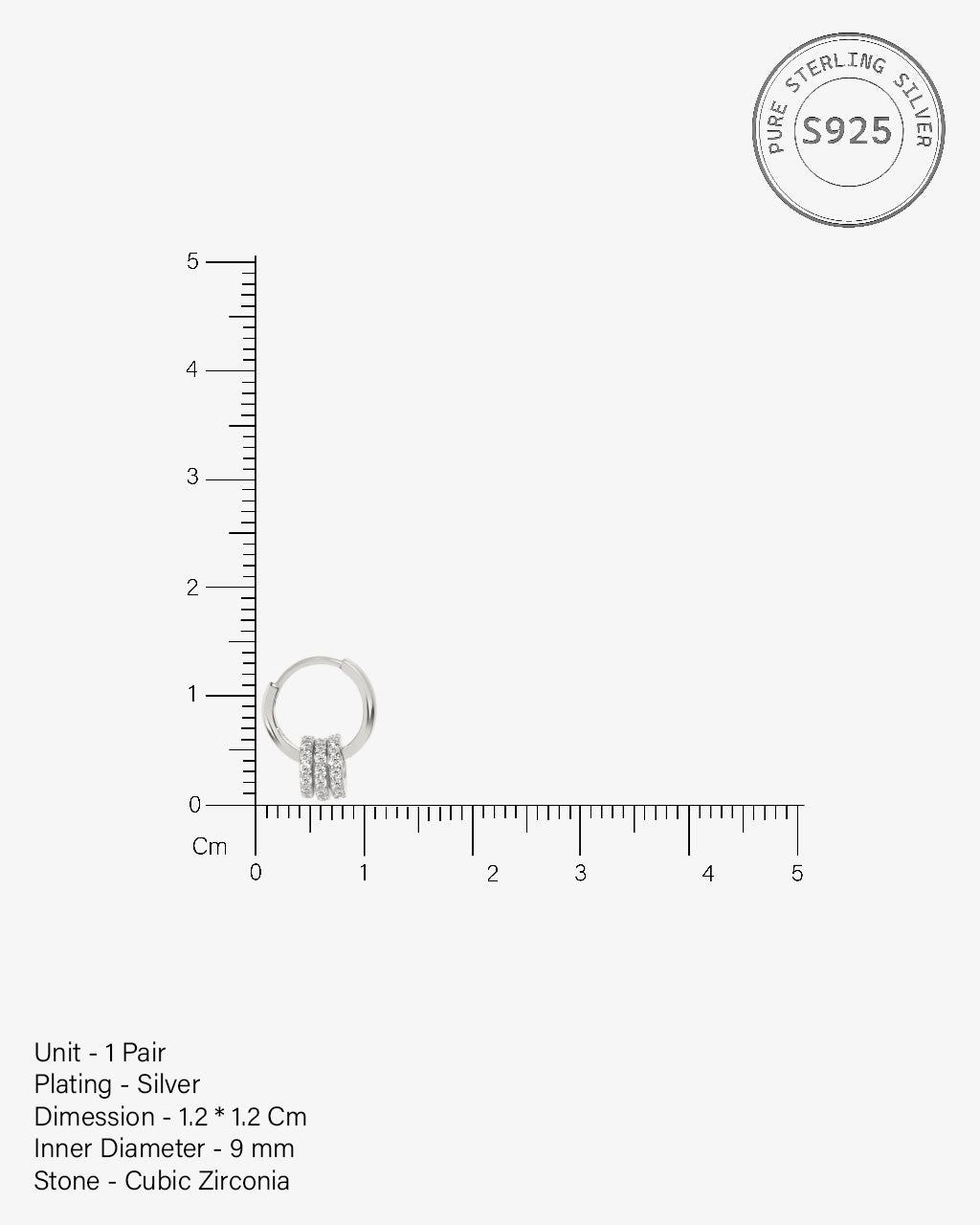 Multi Rings Hoops Earrings