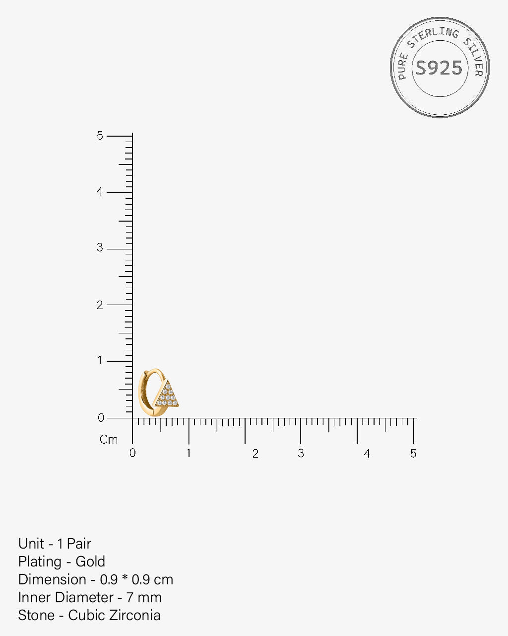 Pave' Edge Huggee Hoop Earrings