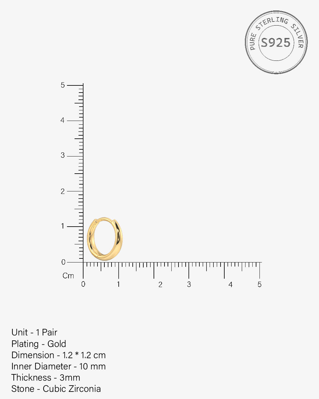 Chunky Thick Hoop Earrings