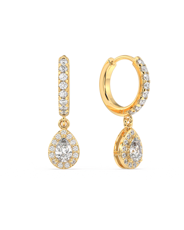 Big Drop Hoop Earrings