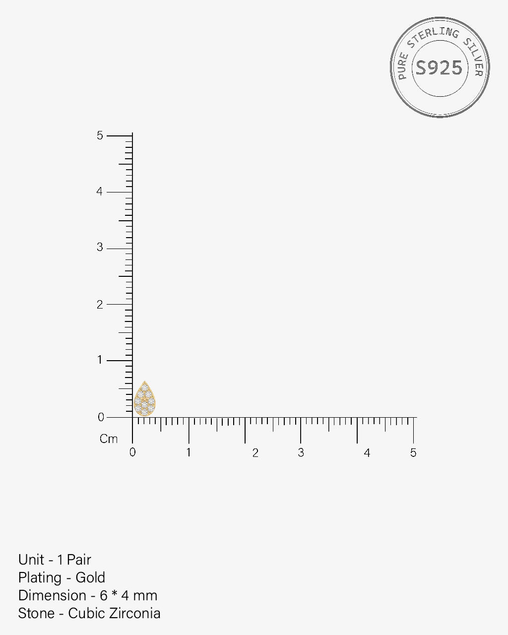 Rain Drop Minimal Stud Earrings