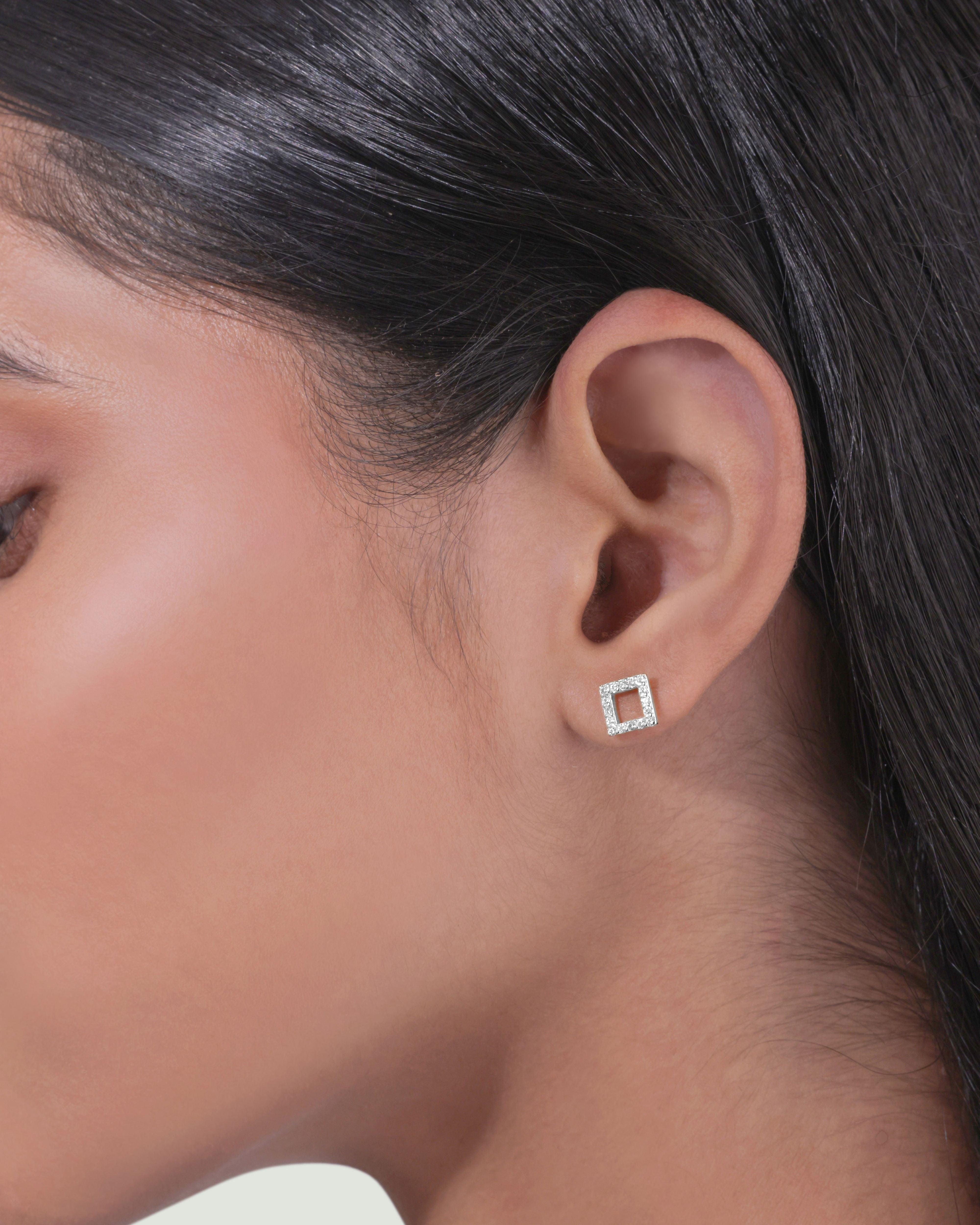 Square Essence Stud Earrings