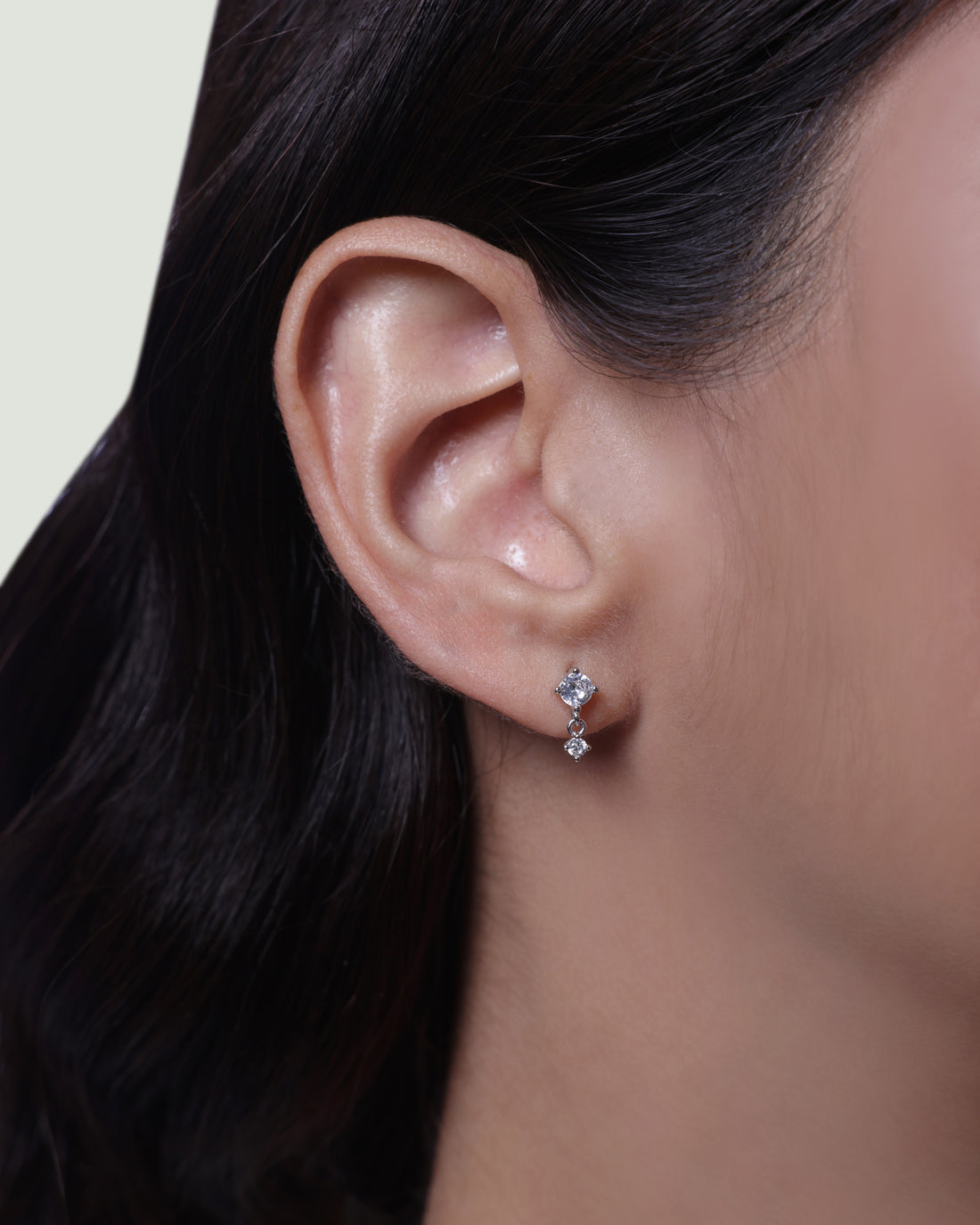 Dangle Threaded Flat Back Screw Stud Earrings