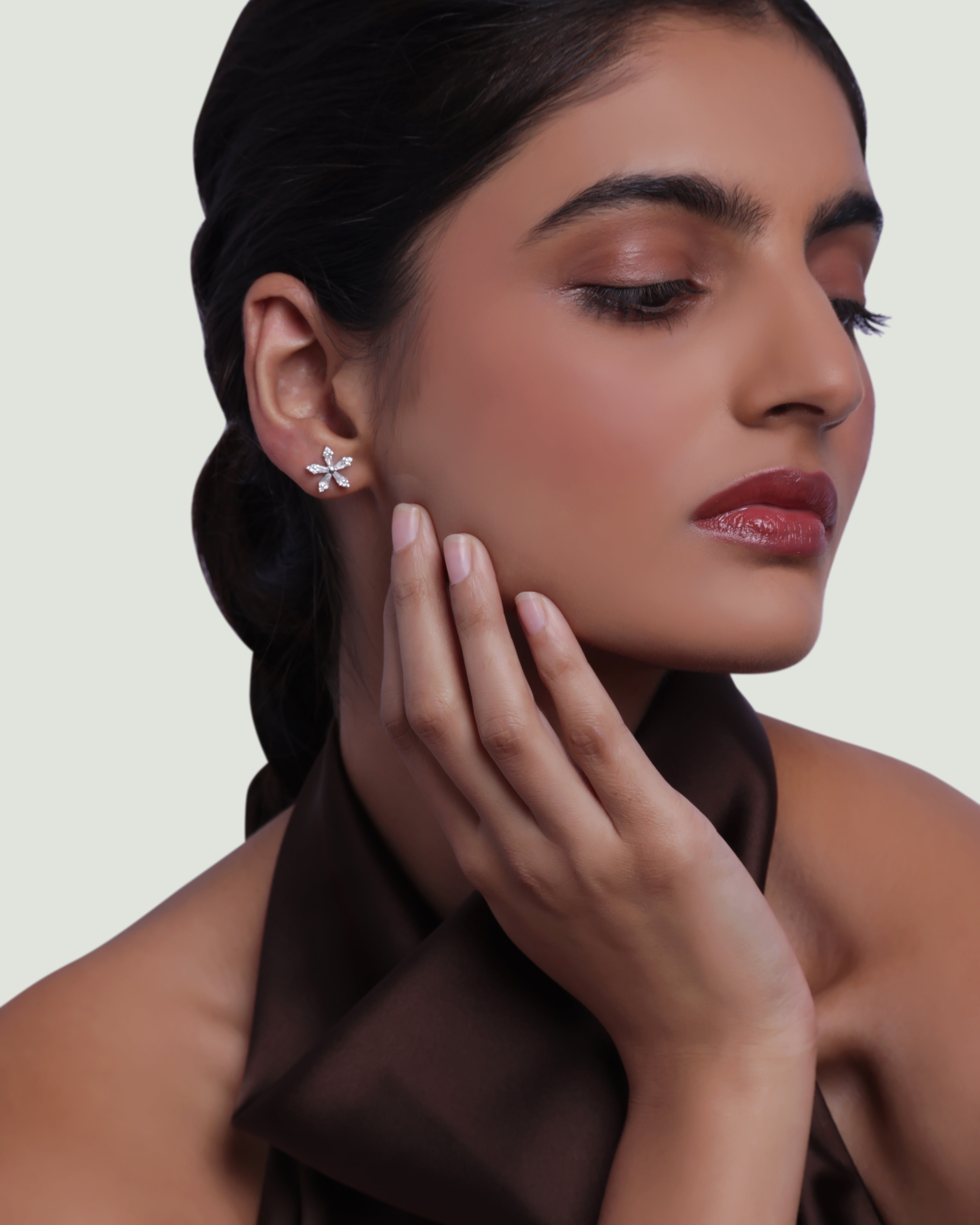 Selestia Flat Back Stud Earrings