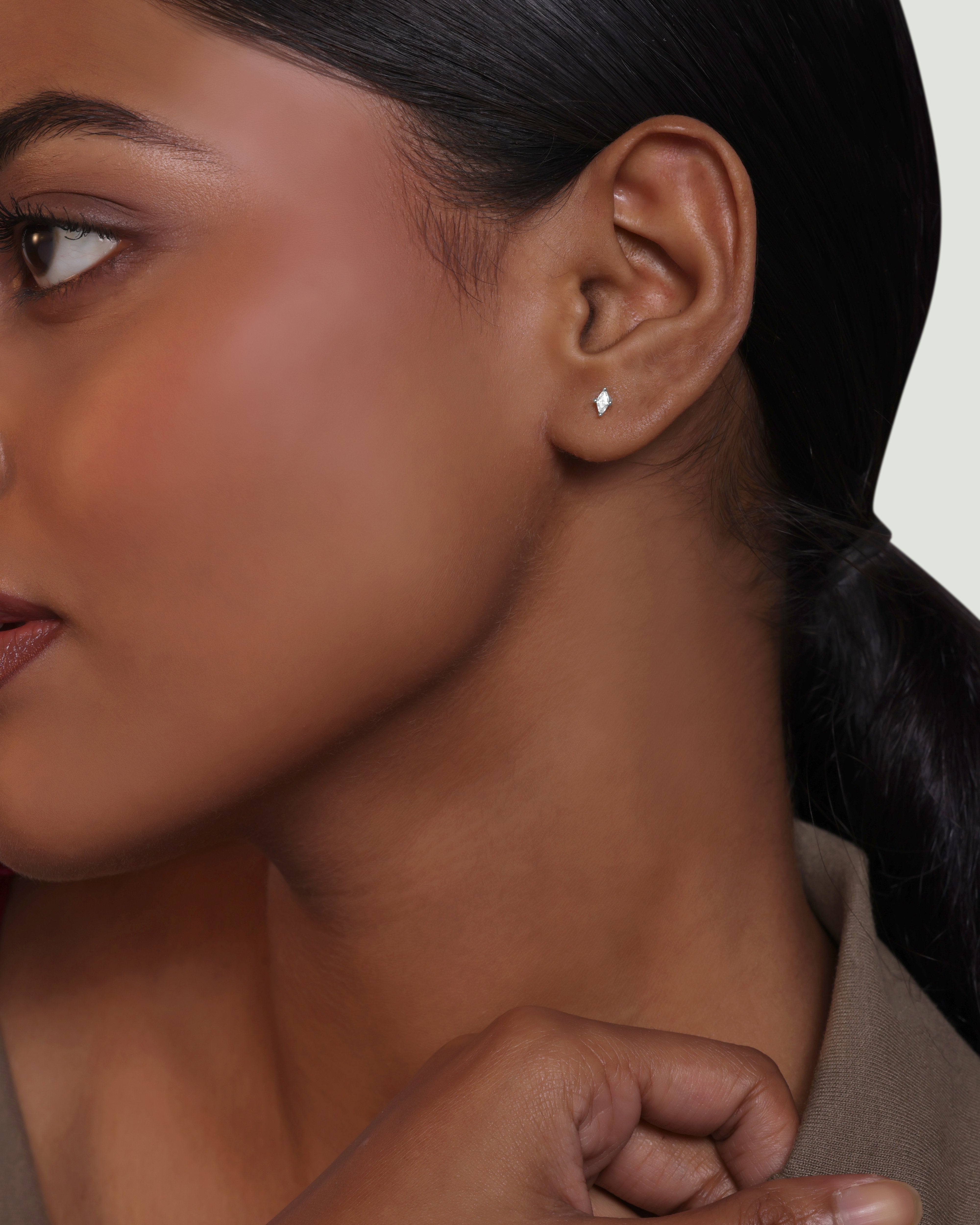 Aura Flat Back Stud Earrings