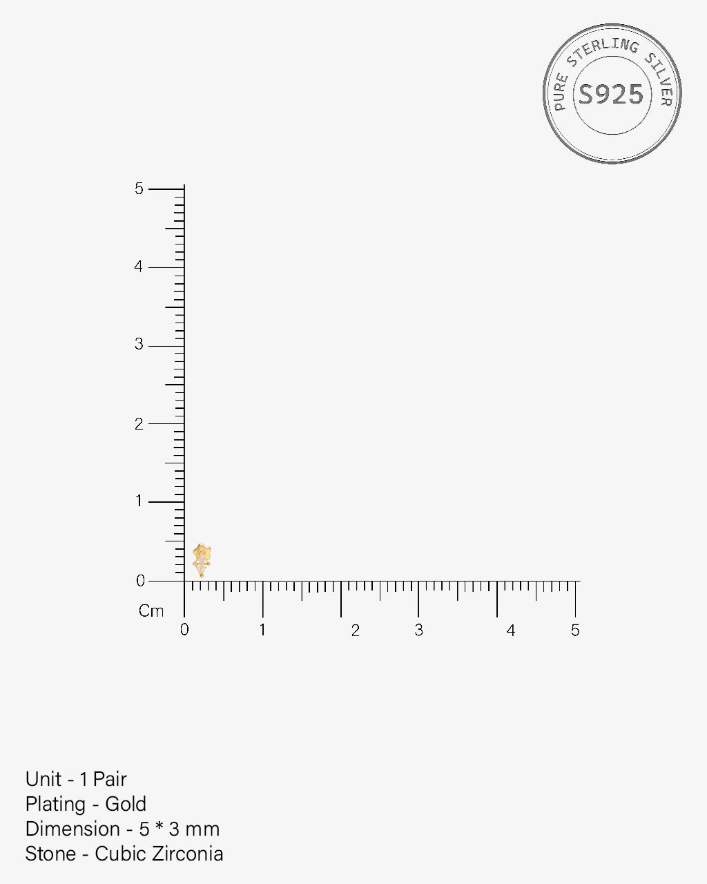 Aura Flat Back Stud Earrings